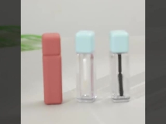 Wholesale custom empty white  lip gloss containers tube with big brush