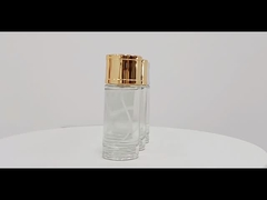 50Ml Perfume Spray Bottle  transparent straight round perfume glass bottle