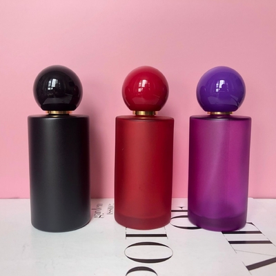 500pcs 50ml Perfume Spray Bottle Plastic Ball Cap Cosmetic Glass