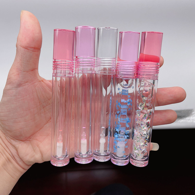 Private label 5.5ml Empty Lip Gloss Tube custom logo lipgloss tubes with wand