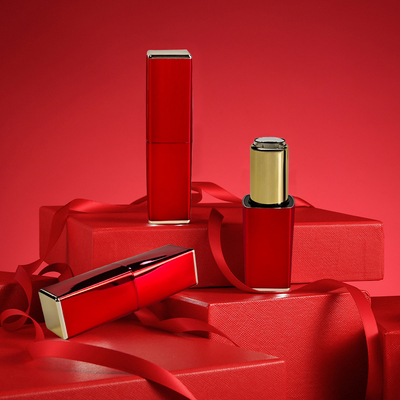 Luxury Empty Lipstick Tube refillable custom empty red lipstick tube Magnetic