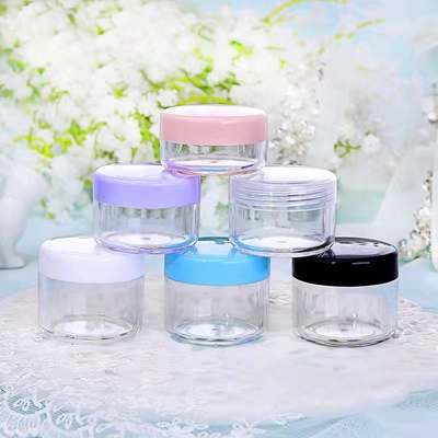Sub-Packaging Small Round 50g Plastic Cosmetic Jar Travel Sub-Bottling Cream Jar