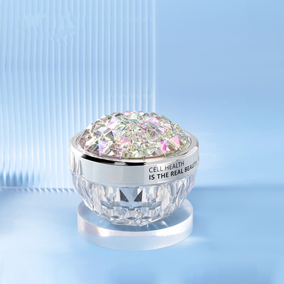 Luxury 50G Diamond Acrylic Plastic Cosmetic Jars Sub Packaging