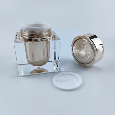 50ml 100ml 120ml Plastic Cosmetic Jars Acrylic Cream Container
