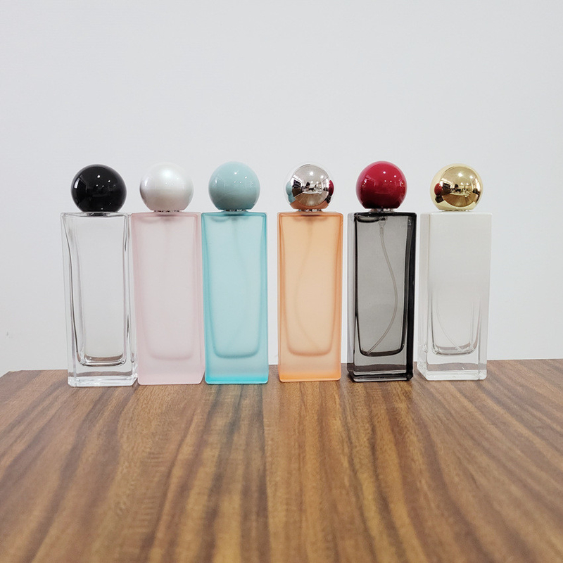 50ml 100ml Perfume Spray Bottle Wood Cap Muti Colors