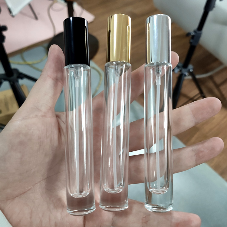 Cylindrical 10Ml Perfume Spray Bottle Filling Sub Bottle Portable