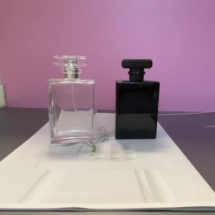100ML Acrylic Perfume Spray Bottle Press Type Cosmetics Glass