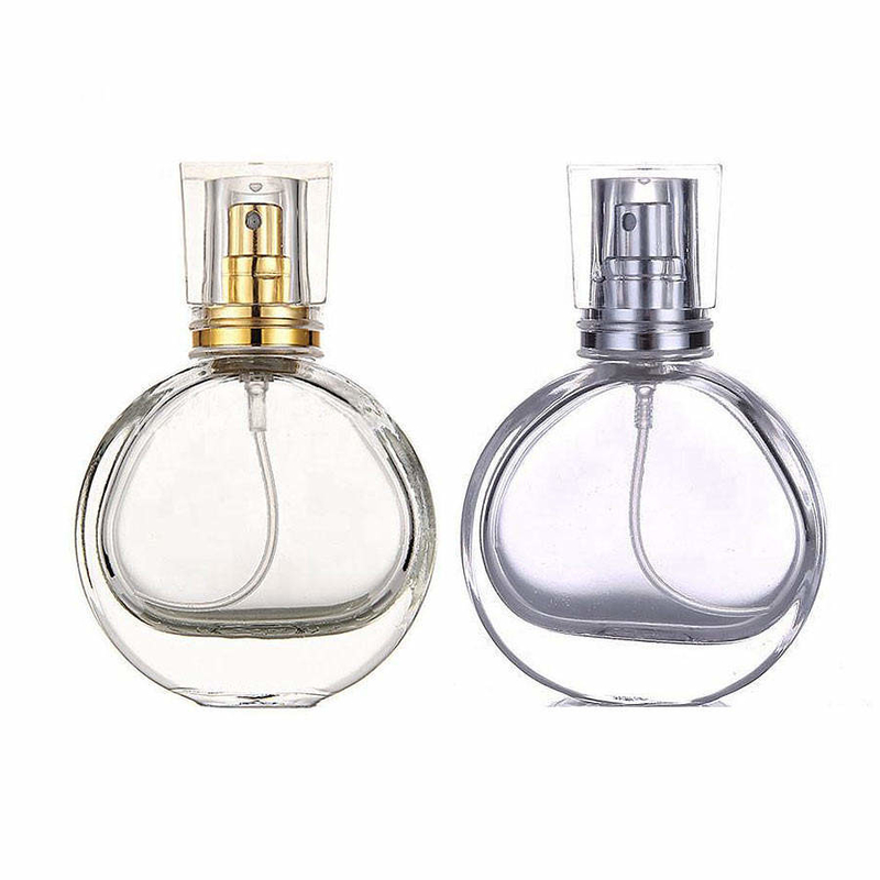 Oval Shape Perfume Spray Bottle Sprayer Refill Transparent Glass 25ml