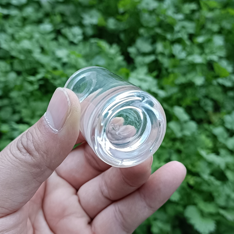 20ml Small Capacity Perfume Spray Bottle Crystal White Glass Cylindrical