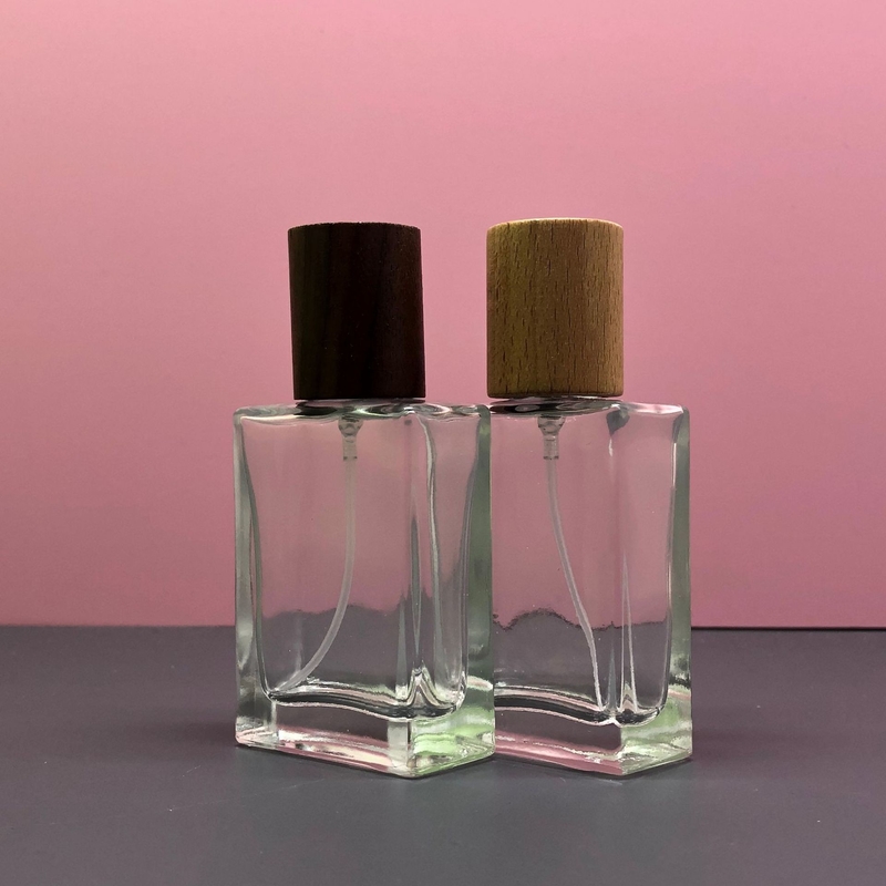 30ML Premium Perfume Bottle Wood Cap Portable Glass Empty 500pcs
