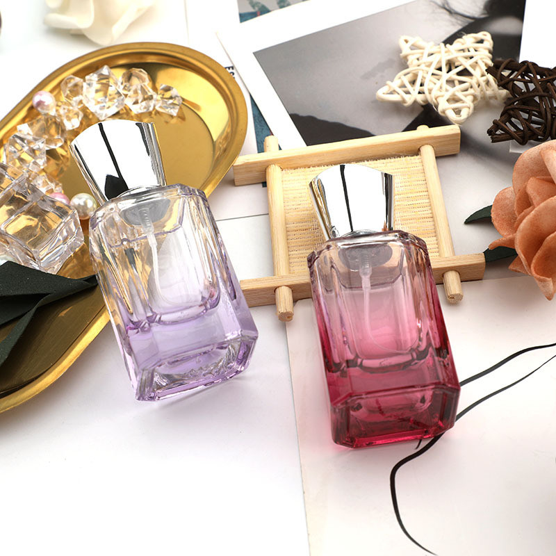Square Perfume Bottle 30ml Color Sprayed Glass Transparent 1000 Pcs