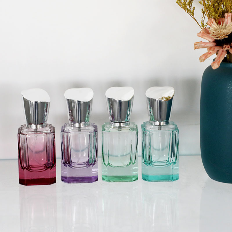Square Perfume Bottle 30ml Color Sprayed Glass Transparent 1000 Pcs