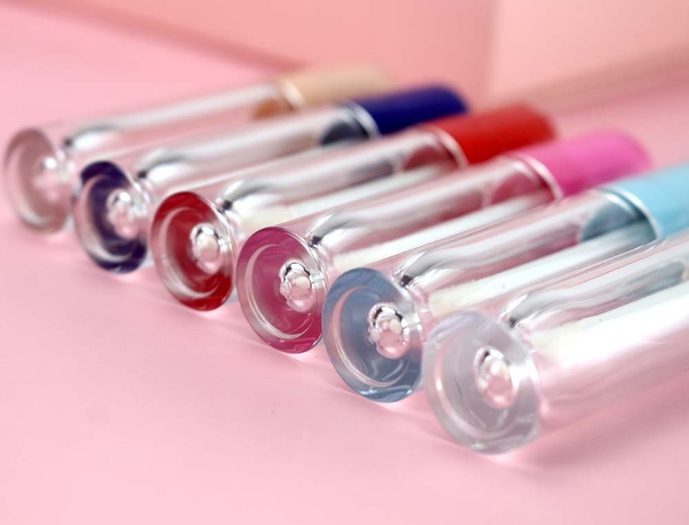 6ml Empty Lip Gloss Tube Transparent White Lipgloss Plastic
