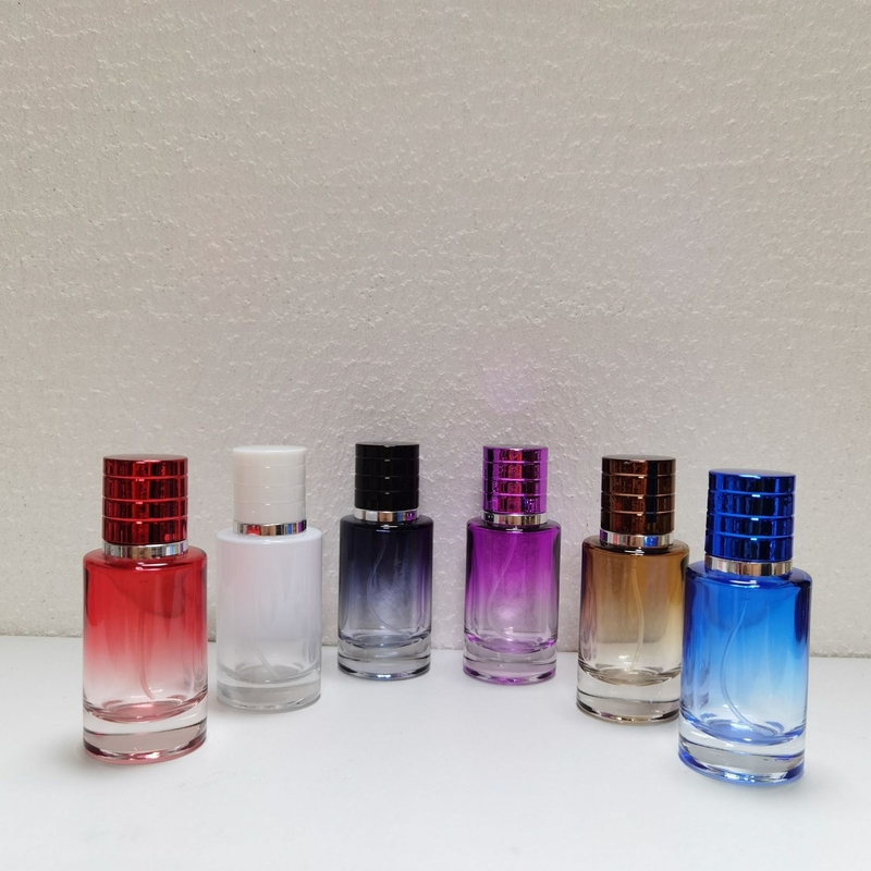 Cylindrical Clear Perfume Spray Atomizer Bottle 30ML 100ML 50ML