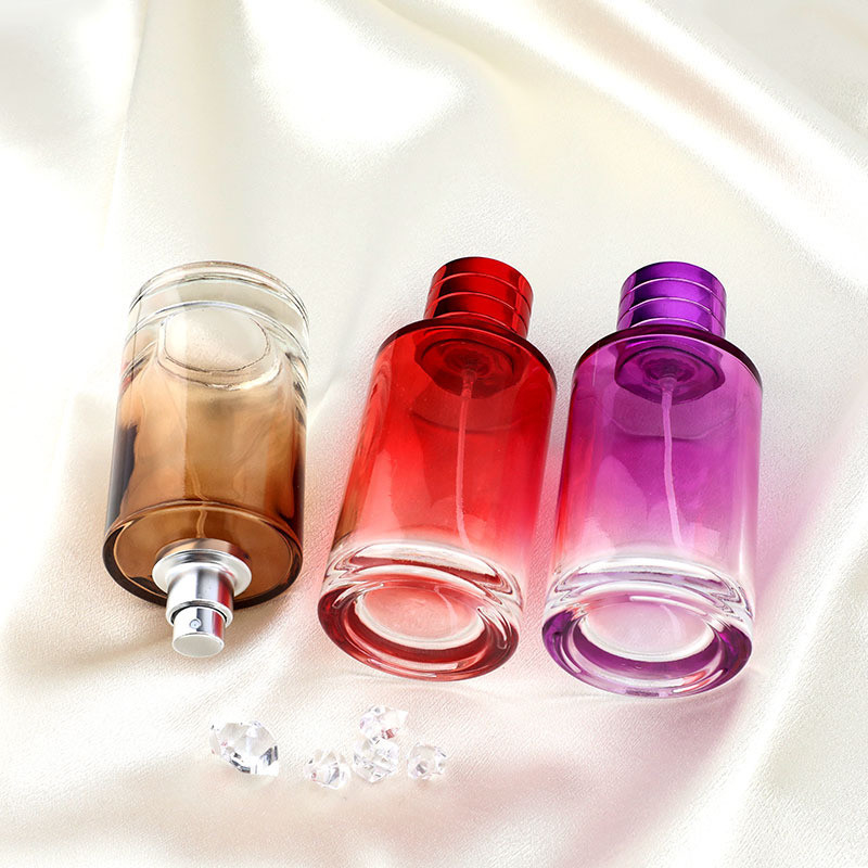Cylindrical Clear Perfume Spray Atomizer Bottle 30ML 100ML 50ML