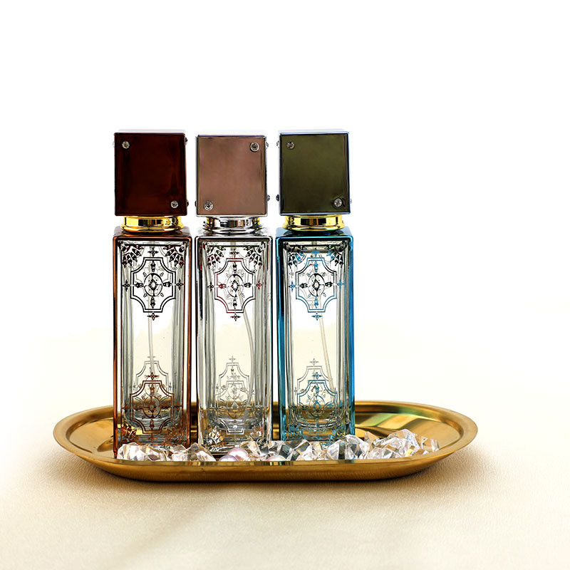 High End Portable Perfume Glass Bottle 50ml Sample Spray Refillable
