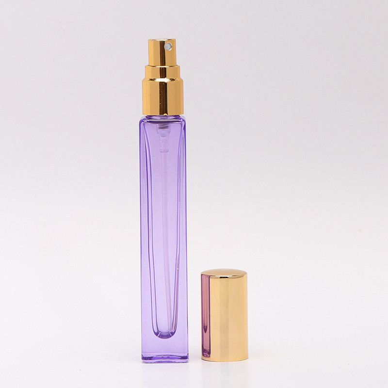 Spot Square Spray Perfume Glass Bottle 10ml Clear