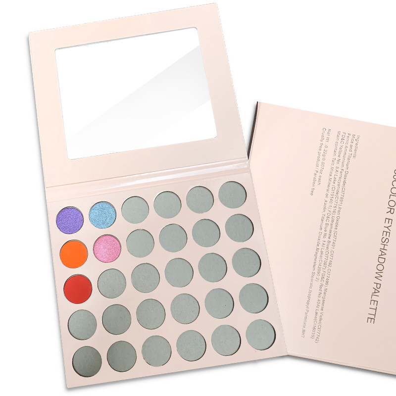 OEM Private Label Empty Eyeshadow Palette With Mirror 12 15 Colors