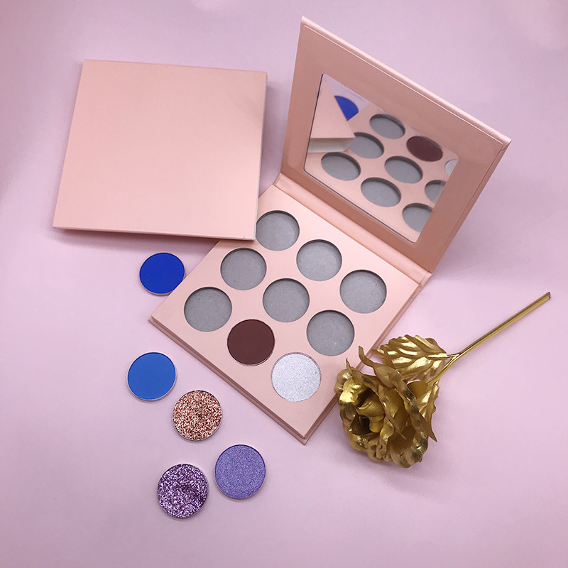 OEM Private Label Empty Eyeshadow Palette With Mirror 12 15 Colors