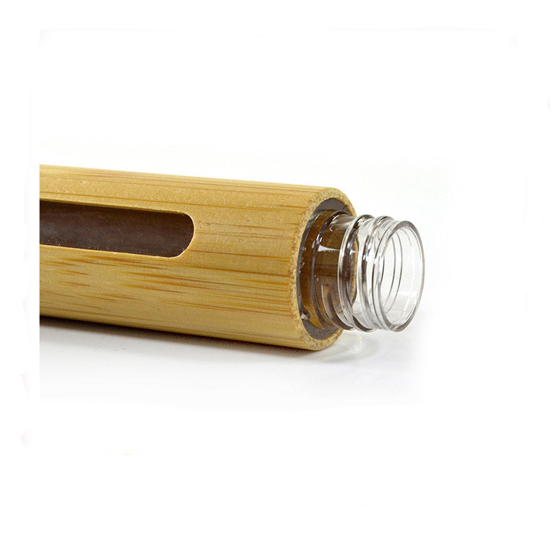 Wood Color Engraved Bamboo Engraved Empty Lip Gloss Tubes 5ml 6ml 7ml