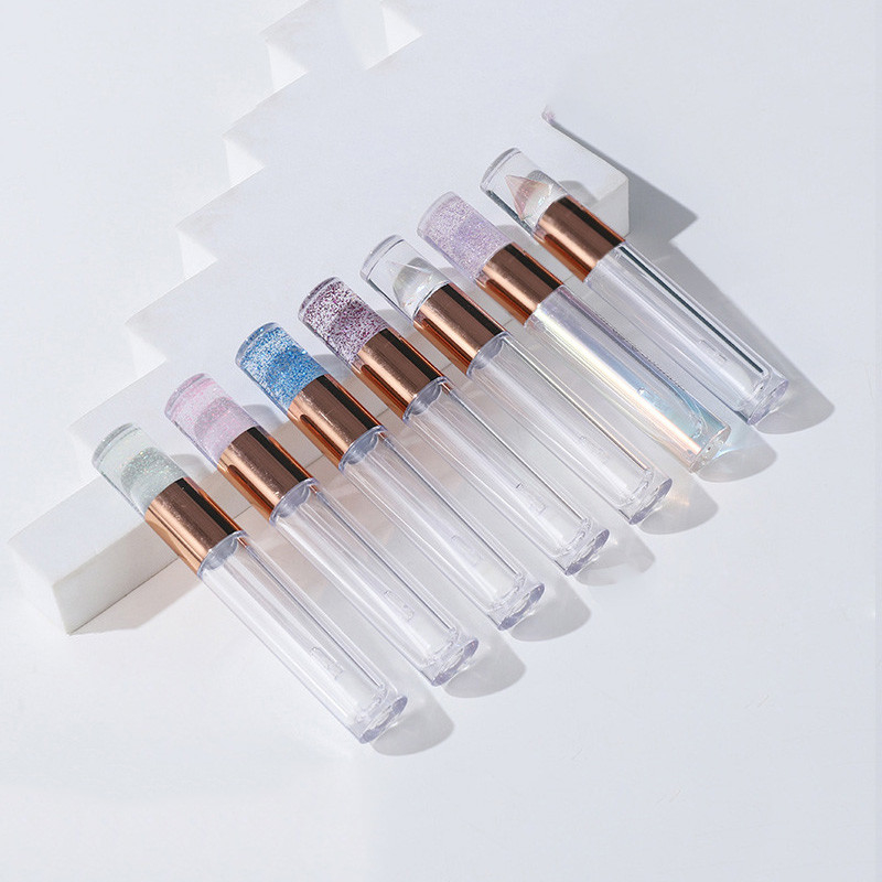 6.5ml PETG Clear Empty Lip Gloss Tubes With Wand Hot Stamping