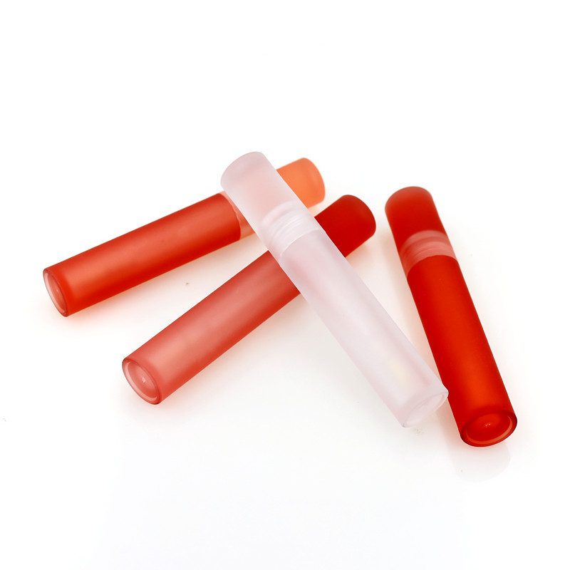 Cosmetic 2 Layer Plastic Round 10ml Lip Gloss Wand Tubes 14g