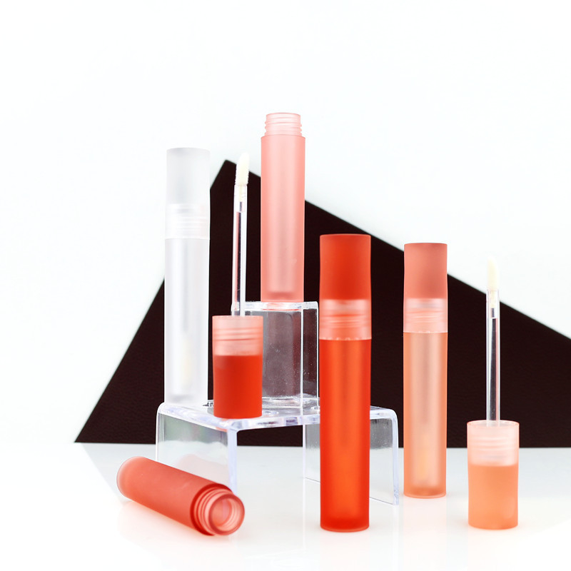 Cosmetic 2 Layer Plastic Round 10ml Lip Gloss Wand Tubes 14g