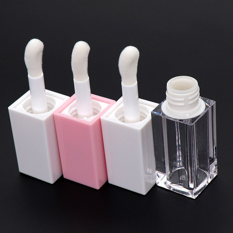 Waterproof AS Plastic Empty Lip Gloss Tubes With Wand 3.5ml 5ml 6ml
