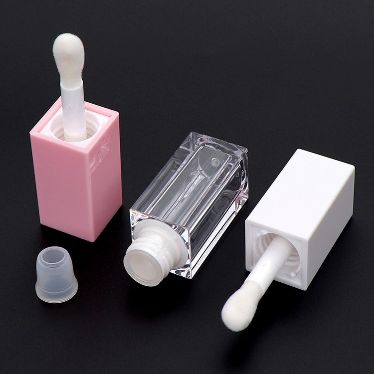 Waterproof AS Plastic Empty Lip Gloss Tubes With Wand 3.5ml 5ml 6ml