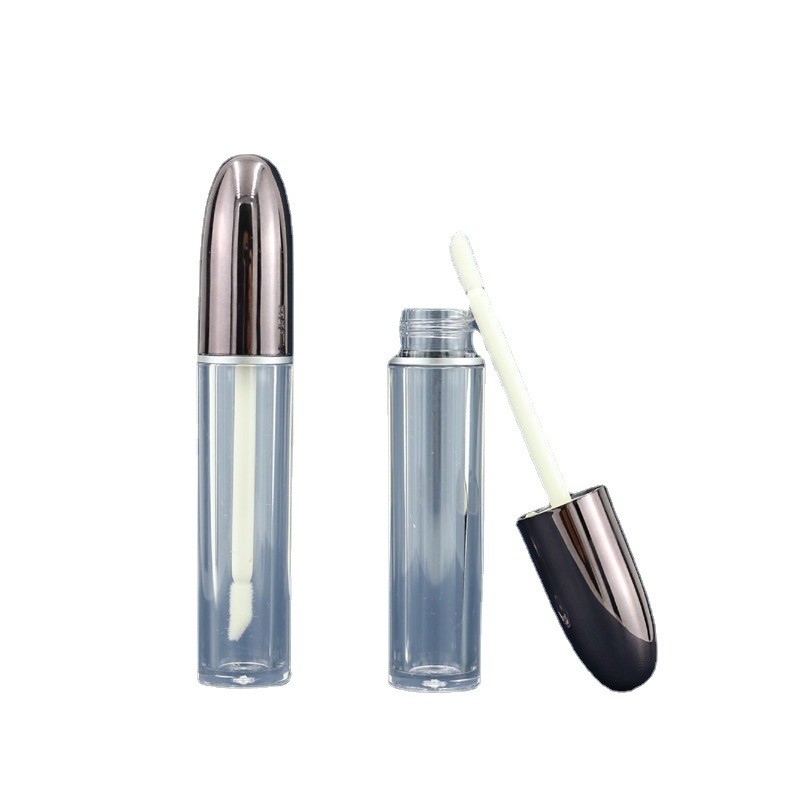 Round Spot 5ml Luxury Empty Lip Gloss Tubes UV Coating OEM