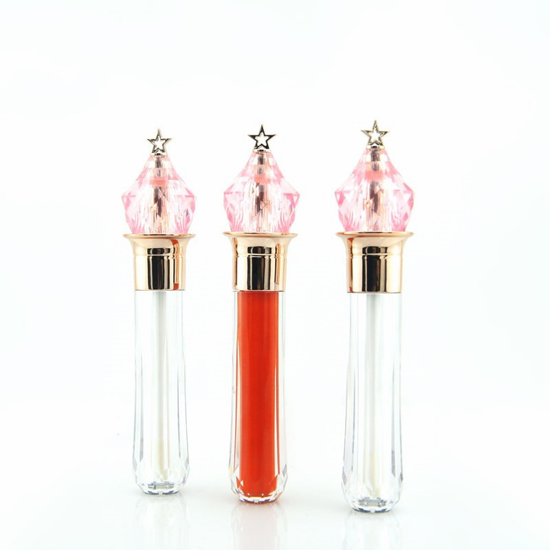 Private Label 3.5ml Lip Gloss Tubes With Wand Water Transfer Printing 35g