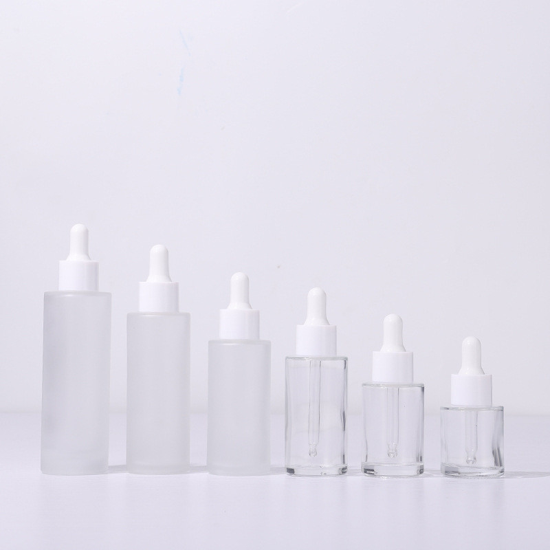 Round Essential Oil Bottle Glass Cosmetic Serum Dropper Bottle 10ml 15ml 20ml