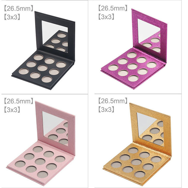 9 /12/15/16 colors Empty Eye Shadow Palette cuatomized palette with mirror