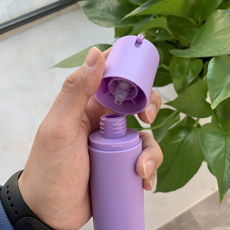 PET Purple Twist Up Airless Lotion Pump Bottle 80ml 100ml 120ml