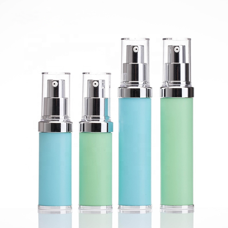 20ml 30ml Cosmetic Airless Lotion Pump Bottles Silk Printing
