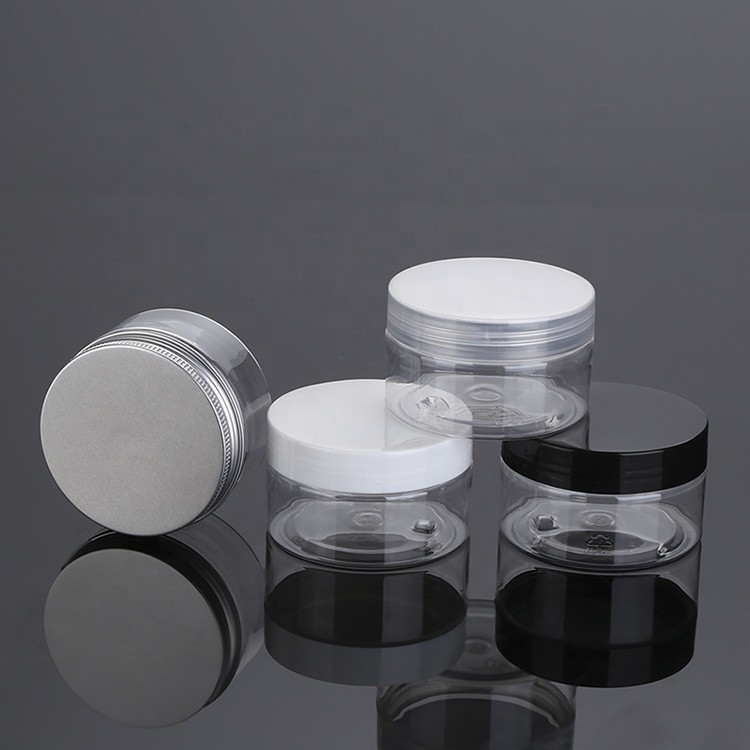 Recyclable Black Screw On Cap Face Cream Jar 3ml 5ml 10ml