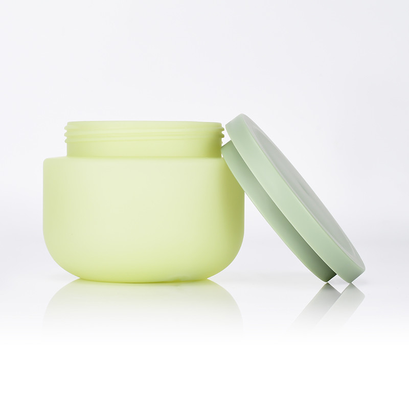 Green Recyclable 0.5 Oz Face Cream Jar With Lid Hot Stamping