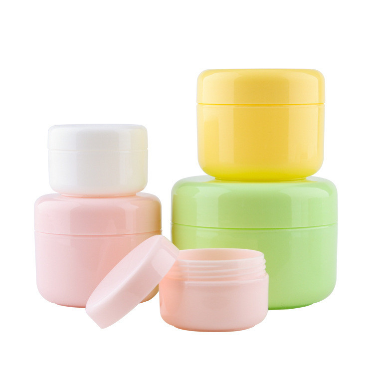 Wholesale face cream pp face cream plastic cosmetic jar with pull tab cosmetic cream box