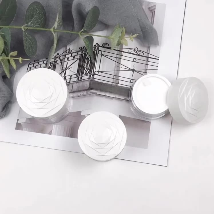 20g 30g 50g Ps Plastic Cosmetic Jar Face Cream Packaging Jar Sample Test Jar