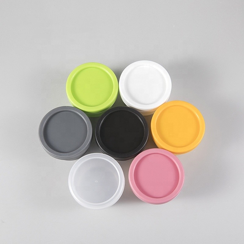 In Stock Sweet Plastic Cosmetic Jar With Matte Pink Cap 0.5oz/1oz/2oz/4oz/8oz Container With Lid