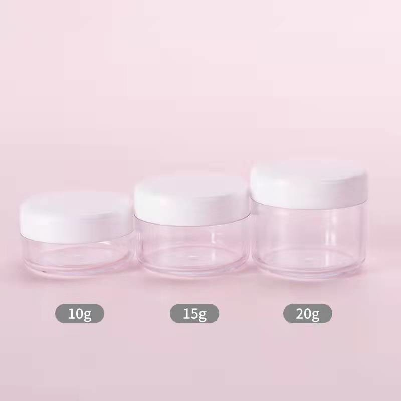 Sub-Packaging Small Round 50g Plastic Cosmetic Jar Travel Sub-Bottling Cream Jar