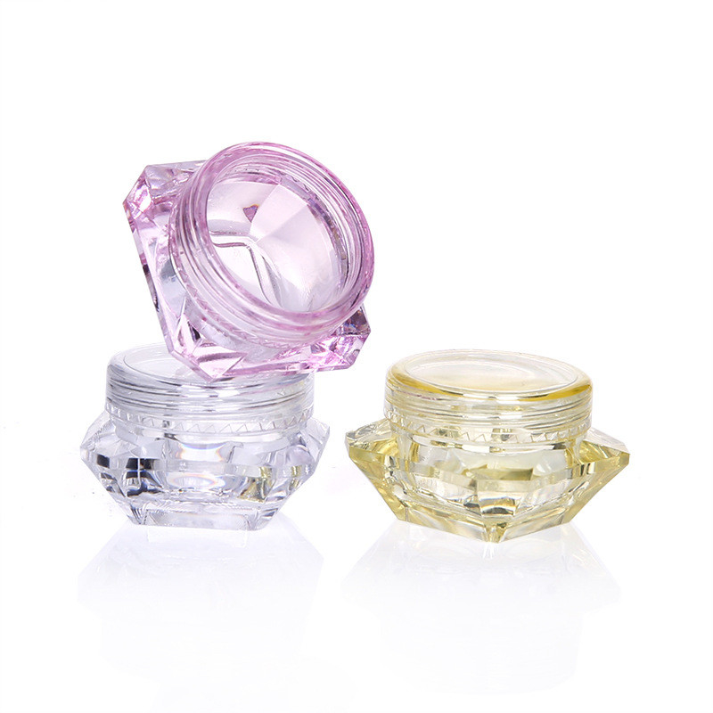 3g/5g Diamond-Shaped Plastic Cosmetic Jars Cream Box For Cream Bottle Trial Sample
