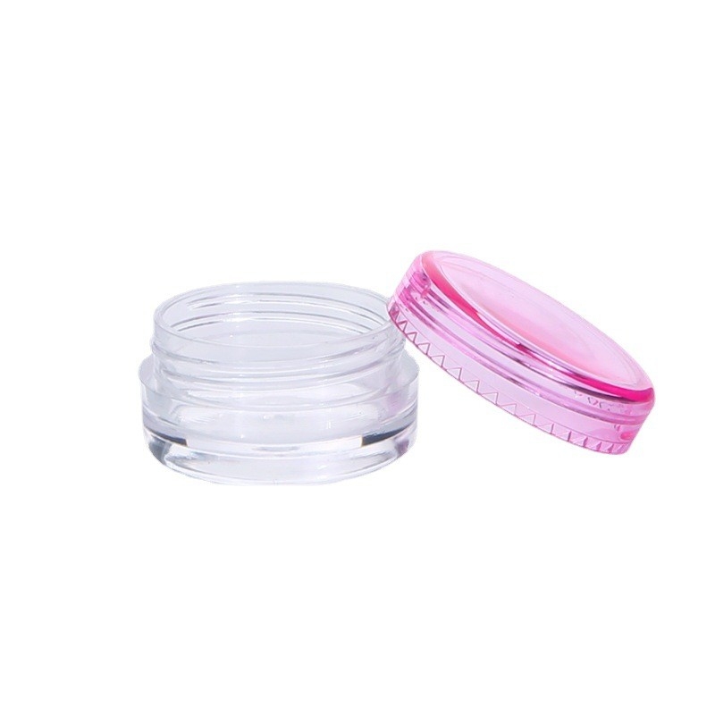 SGS Portable 2g Plastic Cosmetic Jars Small Cosmetic Travel Pots