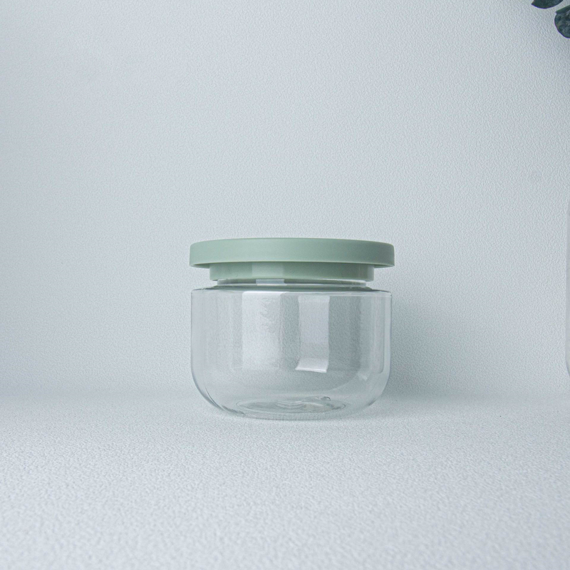 Transparent 250ml Wide Mouth PS Plastic Containers For Body Scrubs