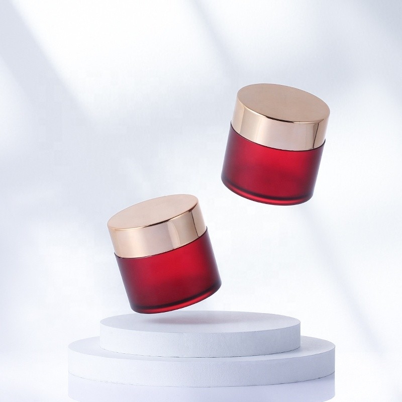 Eco Acrylic Round Cosmetic Cream Jars 1oz 2oz 4oz 16oz