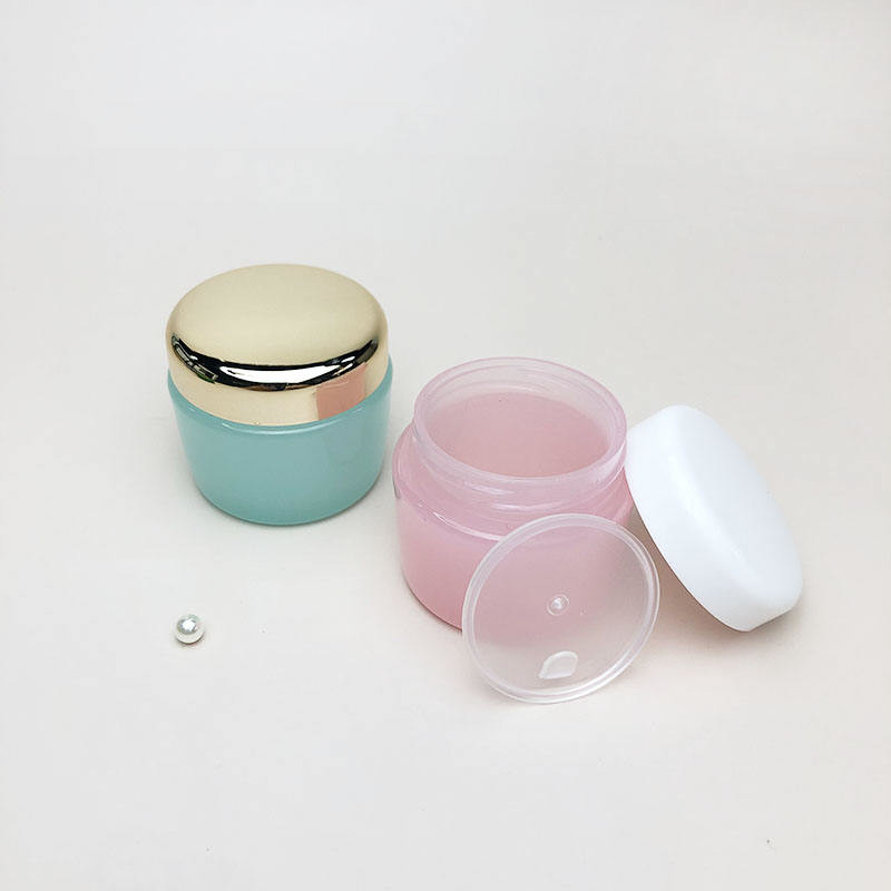 68mm Anodized Caps Acrylic Skin Care Face Cream Jar 350ml