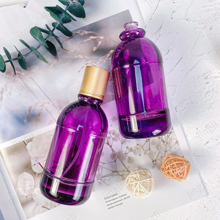 Fragrance Pharmaceutical Refillable Glass Perfume Spray Bottles 100ml