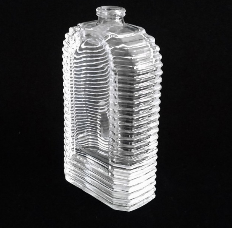 Custom Design 60ml Square New Cap Empty Crimp Glass Perfume Spray Bottle