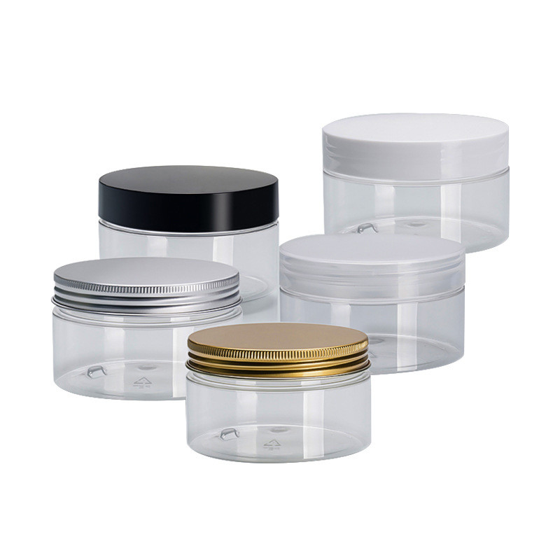 30ml 45ml 65ml ABS Clear Plastic Jars With Lids Mini Wide Mouth