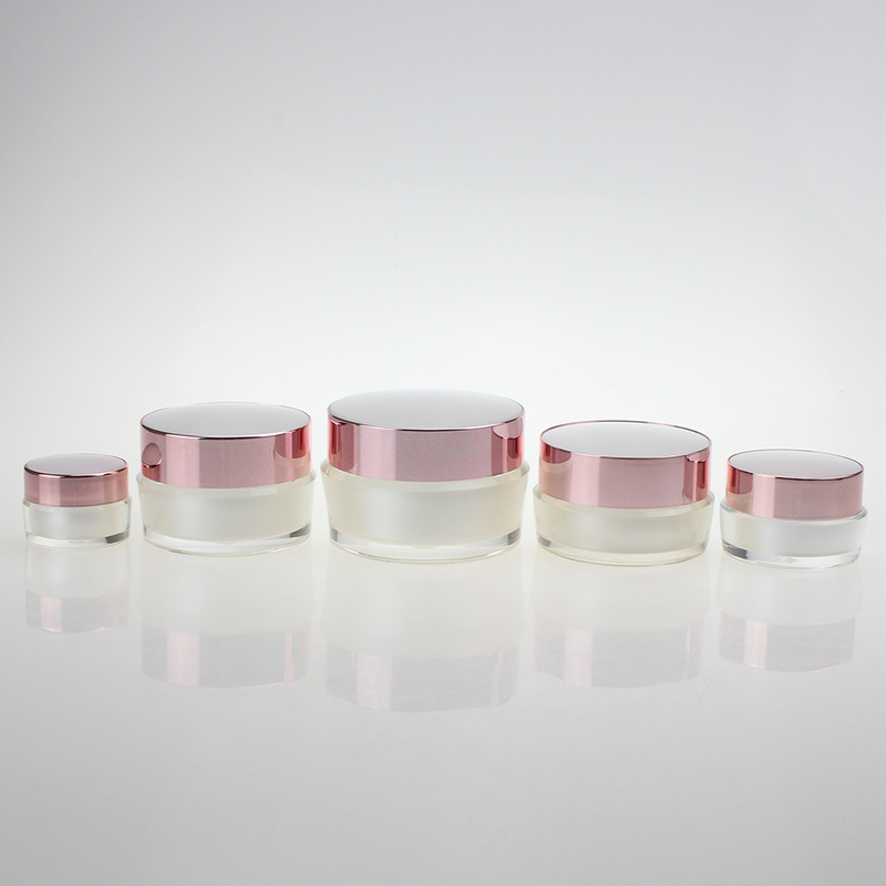 5g 10g 15g Acrylic Plastic Cosmetic Jars Screw Cap Empty Face Cream Jar